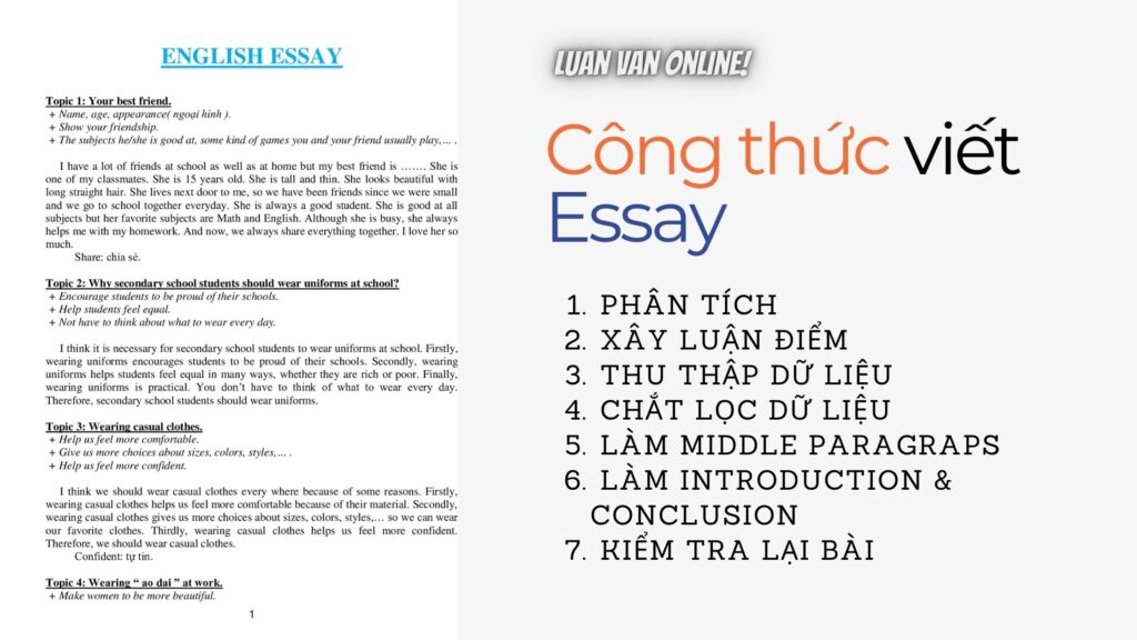 dịch vụ viết essay dành cho sinh viên