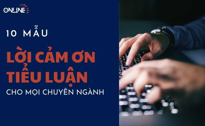 Mẫu lời cảm ơn trong tiểu luận